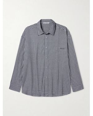 Acne Studios Checked Organic Cotton-flannel Shirt - Grey
