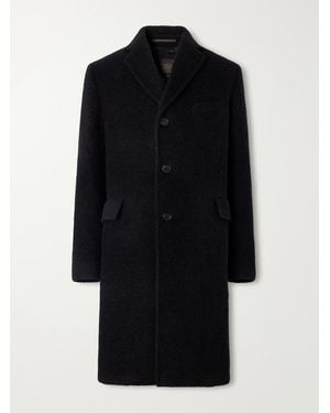 Slowear Montedoro Alpaca-Blend Bouclé Coat - Black