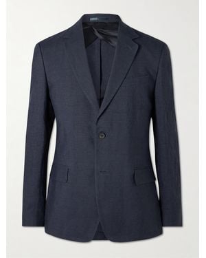 MR P. Regular-Fit Linen Suit Jacket - Blue