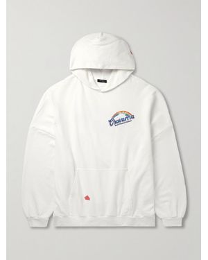Willy Chavarria Fabuloso Hooligan Oversized Logo-print Cotton-jersey Hoodie - Natural