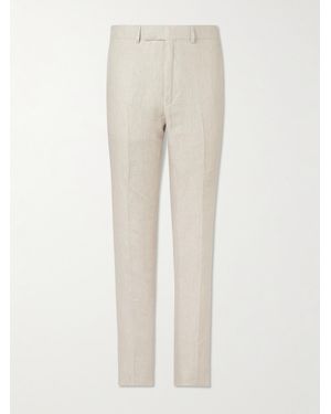 Kingsman Pantaloni Slim-Fit A Gamba Dritta - Neutro