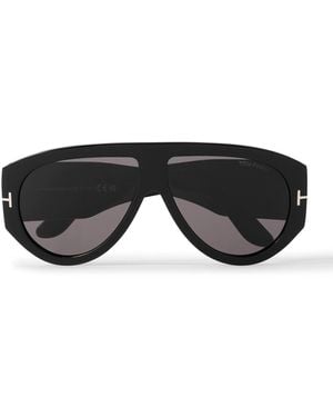 Tom Ford Bronson Aviator-Style Acetate Sunglasses - Black