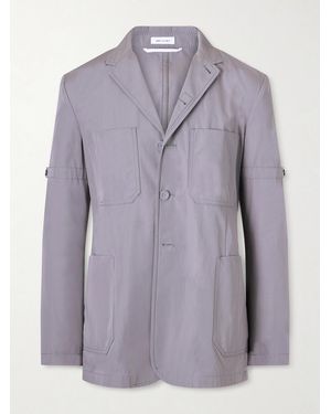 Thom Browne Belted Cotton Blazer - Purple