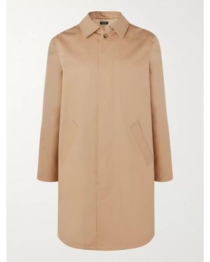 A.P.C. Cotton-twill Trench Coat - Natural