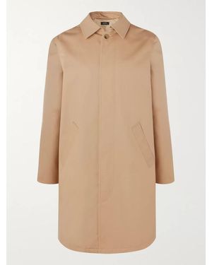 A.P.C. Cotton-twill Trench Coat - Natural