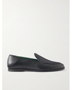 VINNY'S Marcel Full-grain Leather Loafers - Black