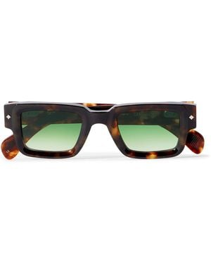 sato Cervantes Square-frame Tortoiseshell Acetate Sunglasses - Green