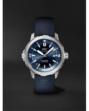 IWC Schaffhausen Aquatimer Expedition Jacques-Yves Cousteau Automatic 42Mm Stainless Steel And Rubber Watch, Ref. No. Iw328801 - Black
