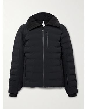 Aztech Mountain Pyramid Quilted Hooded Ski Jacket - Black