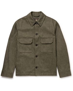 Loro Piana Daito Denim Overshirt - Green