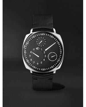Ressence Type 1.3² V2 B Automatic 41Mm Titanium And Leather Watch, Ref. No. Type 1.3² V2 B - Black