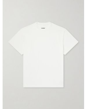 Jil Sander Three-Pack Logo-Appliquéd Cotton-Jersey T-Shirts - White