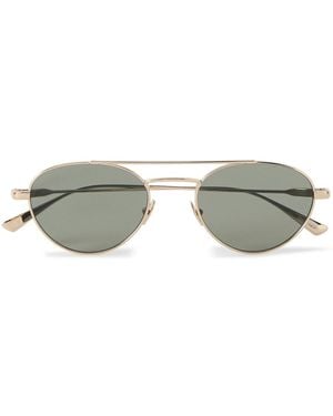 Saint Laurent Aviator-Style-Tone Sunglasses - Metallic