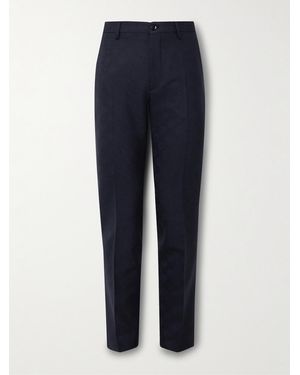 Etro Slim-Fit Wool-Jacquard Suit Trousers - Blue