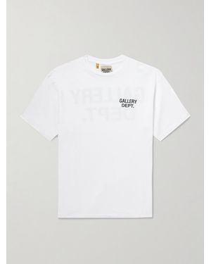 GALLERY DEPT. Dusty T-Shirt aus Baumwoll-Jersey mit Logoprint und Glitter-Finish - Weiß