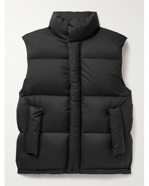 AURALEE Quilted Nylon-ripstop Down Gilet - Black