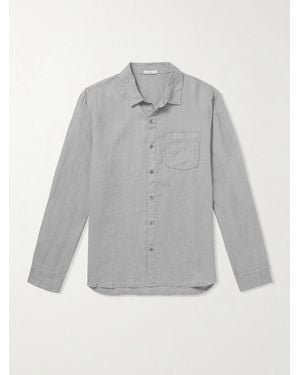 James Perse Garment-Dyed Linen Shirt - Grey