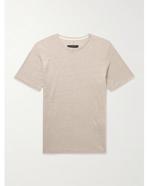 Rag & Bone Classic T-Shirt aus Leinen - Natur