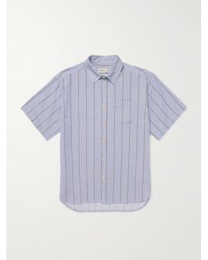 Oliver Spencer Atlanta Striped Cotton Shirt - Blue