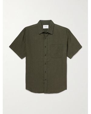 NN07 Deon 5708 Linen Shirt - Green