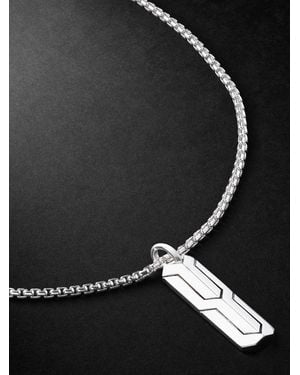 John Hardy Icon 50 Sterling Pendant Necklace - Black