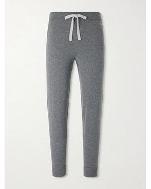 N.Peal Cashmere Straight-Leg Organic Cashmere Joggers - Grey