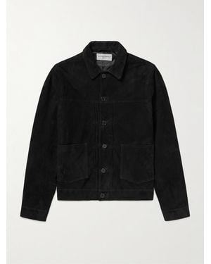 Officine Generale Leo Suede Jacket - Black