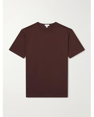 Sunspel Cotton-Jersey T-Shirt - Red