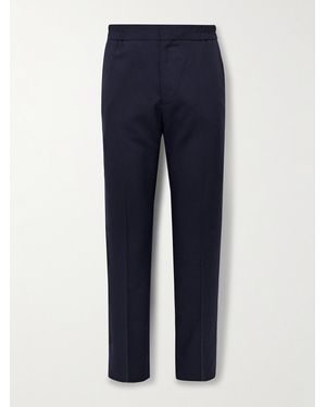 Paul Smith Slim-Fit Straight-Leg Wool Trousers - Blue