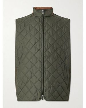 Peter Millar Essex Quilted Shell Vest - Green
