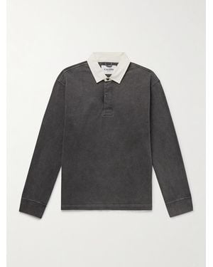 Corridor NYC Rugby Cotton-Jersey Polo Shirt - Grau