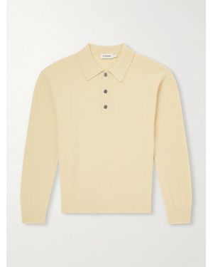 FRAME Wool Polo Sweater - Natur