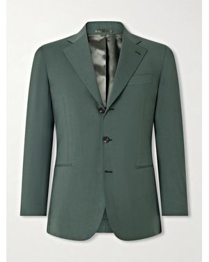 J. Mueser Weaverly Virgin Wool Suit Jacket - Green