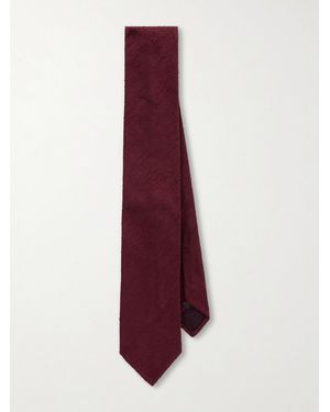Rubinacci 9Cm Silk Tie - Purple