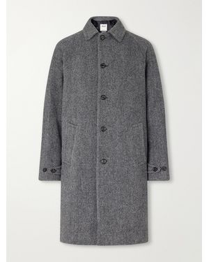 Valstar Vittorio Virgin Wool Twill Coat - Grey