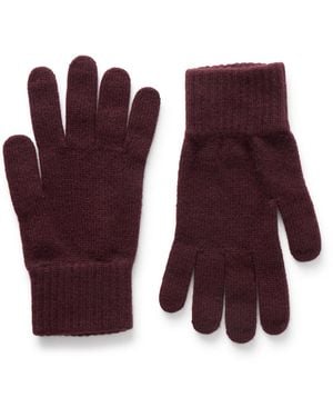 William Lockie Cashmere Gloves - Purple