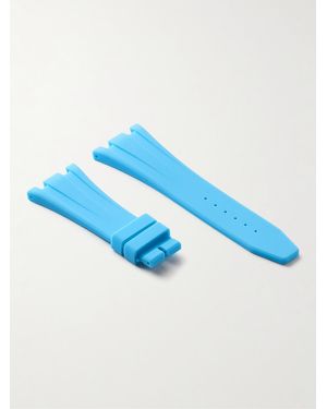 HORUS WATCH STRAPS Deployant 42Mm Rubber Watch Strap - Blue