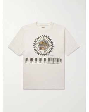 Kapital Printed Cotton-jersey T-shirt - Natural