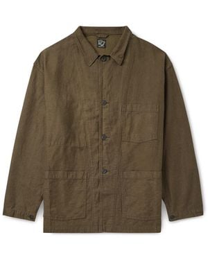 Orslow Cotton And Linen-Blend Jacket - Green
