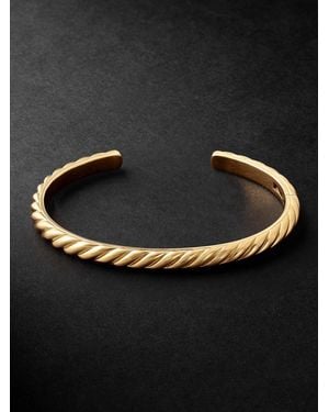 David Yurman Sculpted Cable 18-Karat Cuff - Black