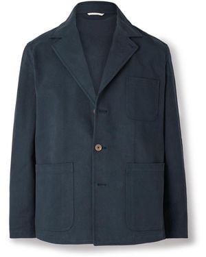 De Bonne Facture Traveler Cotton-Drill Jacket - Blue
