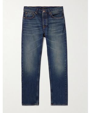 Nudie Jeans Steady Eddie Ii Slim-Fit Straight-Leg Organic Jeans - Blue