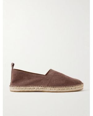 MR P. George Suede Espadrilles - Brown