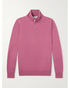 Brunello Cucinelli Cashmere Half-Zip Jumper - Pink