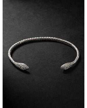 Jacquie Aiche Textured Sterling Cuff - Nero