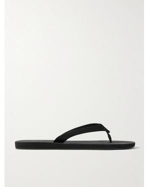 The Row Dune Grosgrain Flip Flops - Black