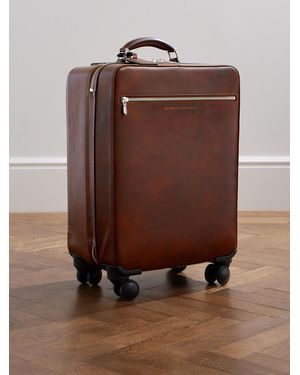 Brunello Cucinelli Handgepäckkoffer aus vollnarbigem Leder - Braun