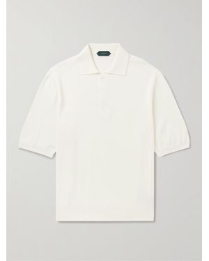 Slowear Cotton-Piqué Polo Shirt - Natural