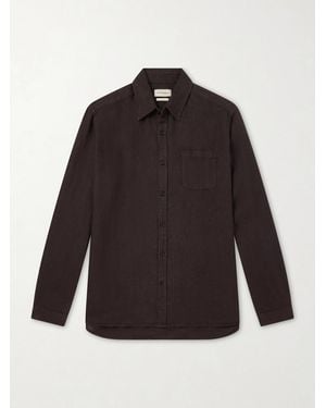 Oliver Spencer New York Linen Shirt - Brown