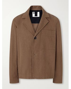 Margaret Howell Mhl. Minimal Cotton-Drill Blazer - Brown